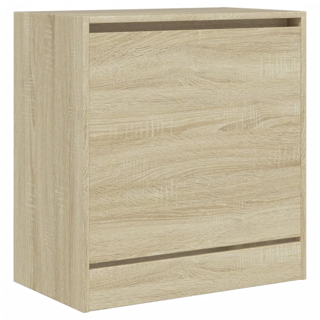 vidaXL Zapatero de madera de ingeniería roble Sonoma 60x34x63,5 cm