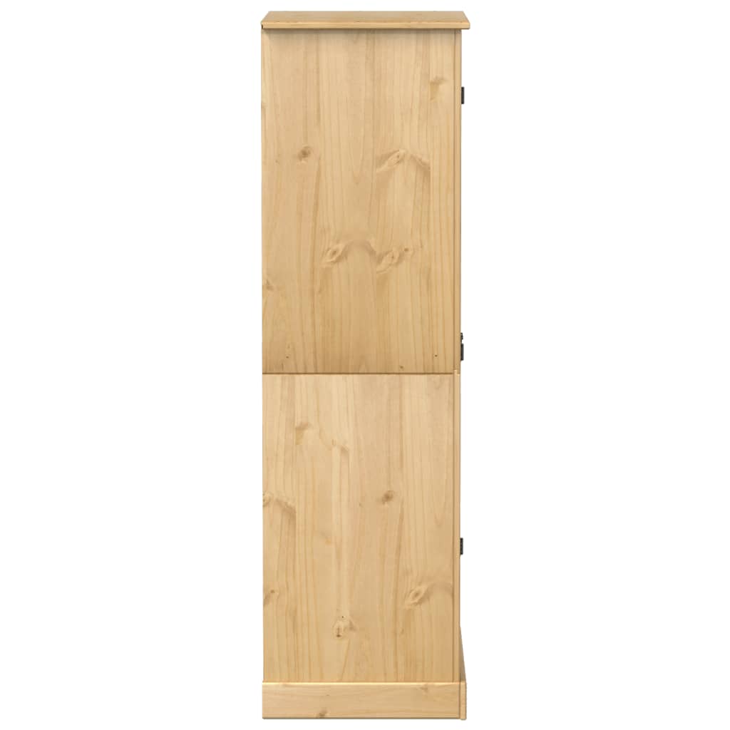 vidaXL Armario Corona madera maciza de pino 76x50x170 cm