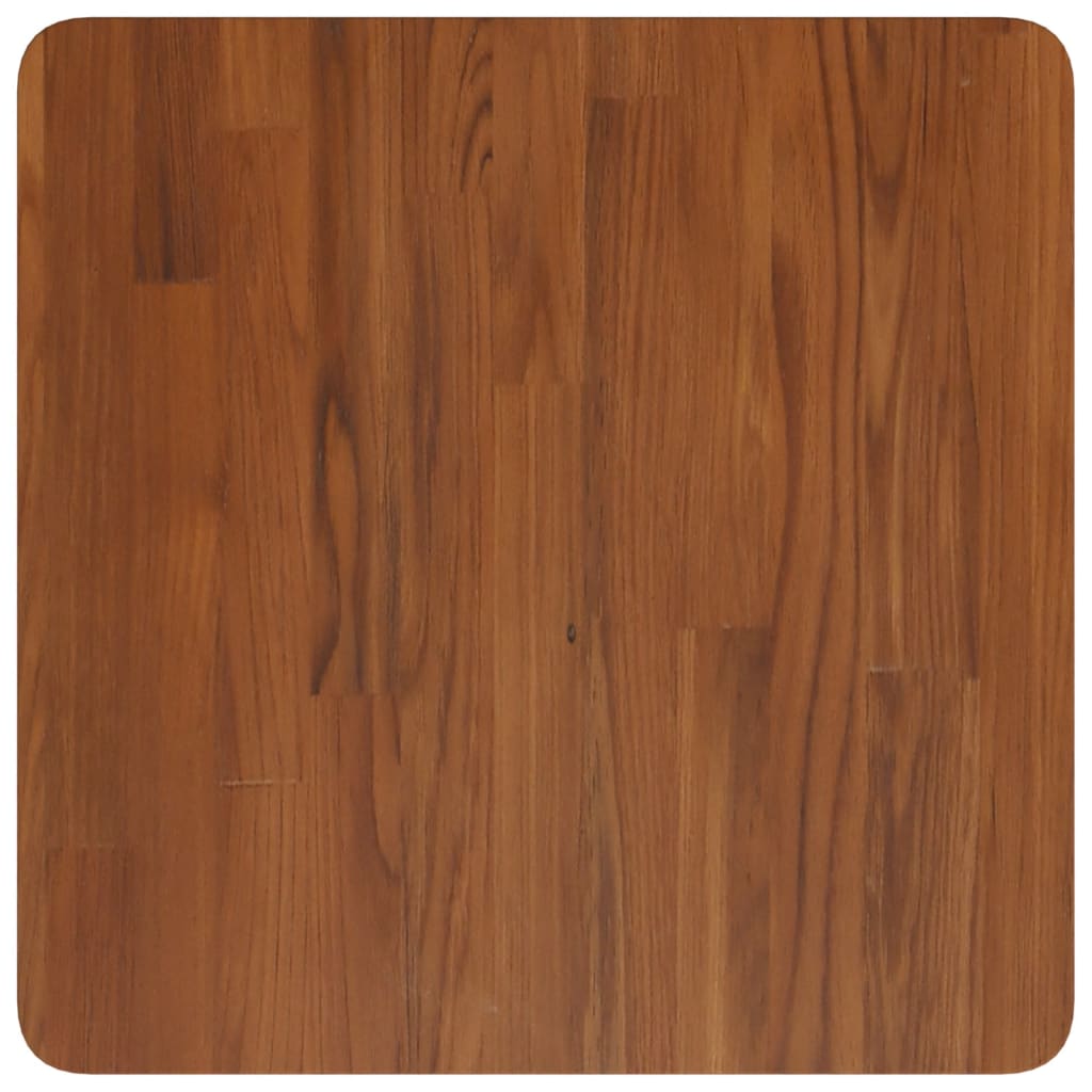 vidaXL Tablero de mesa cuadrada madera roble marrón oscuro 50x50x4 cm