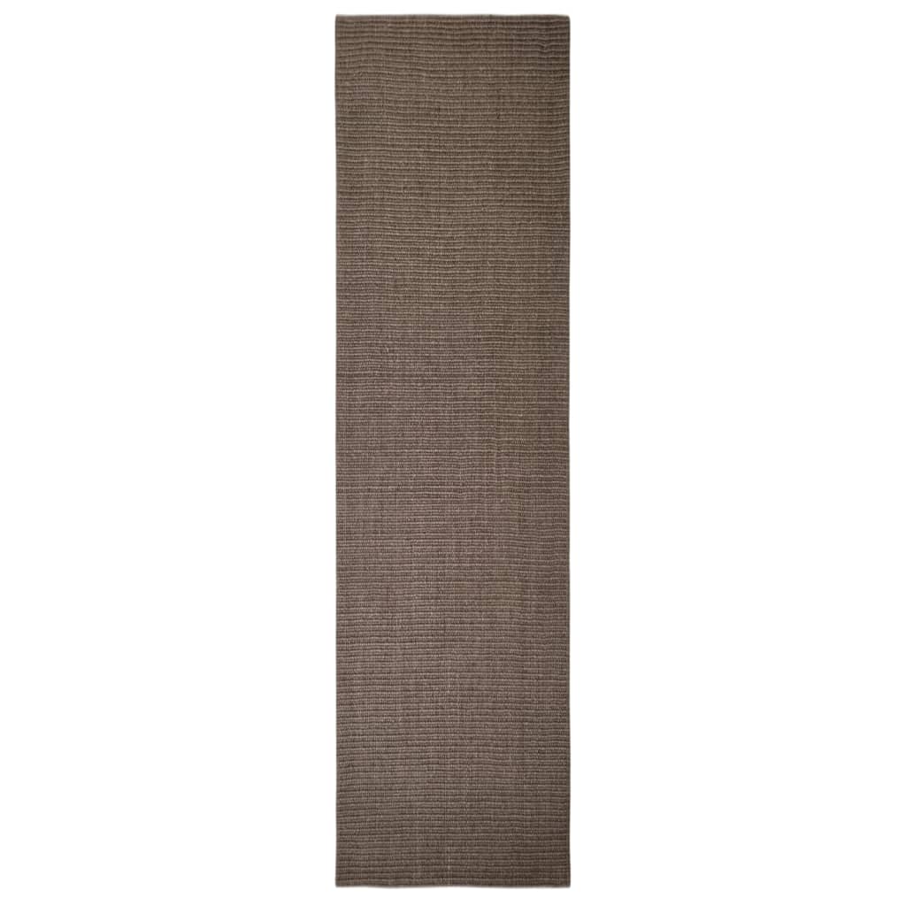 vidaXL Alfombra de sisal natural marrón 80x300 cm