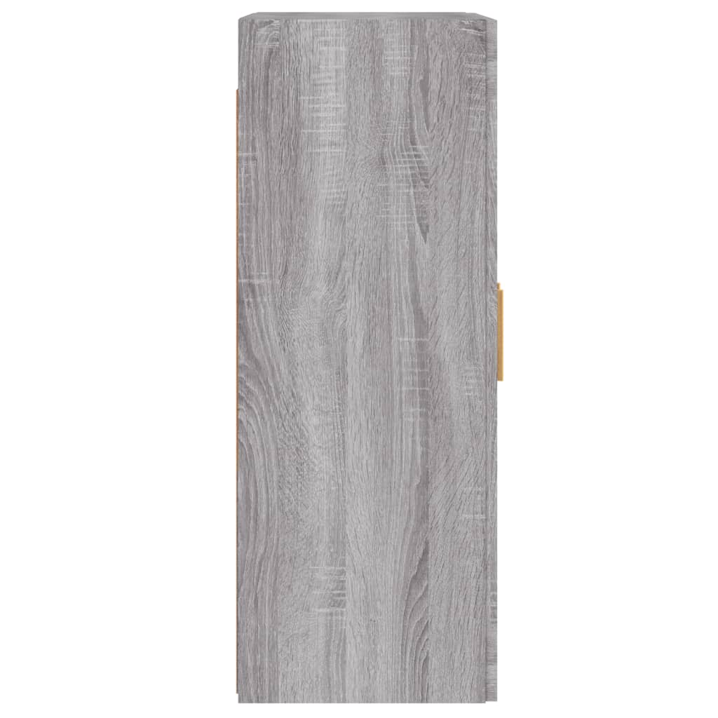 vidaXL Armarios de pared 2 uds madera de ingeniería gris Sonoma