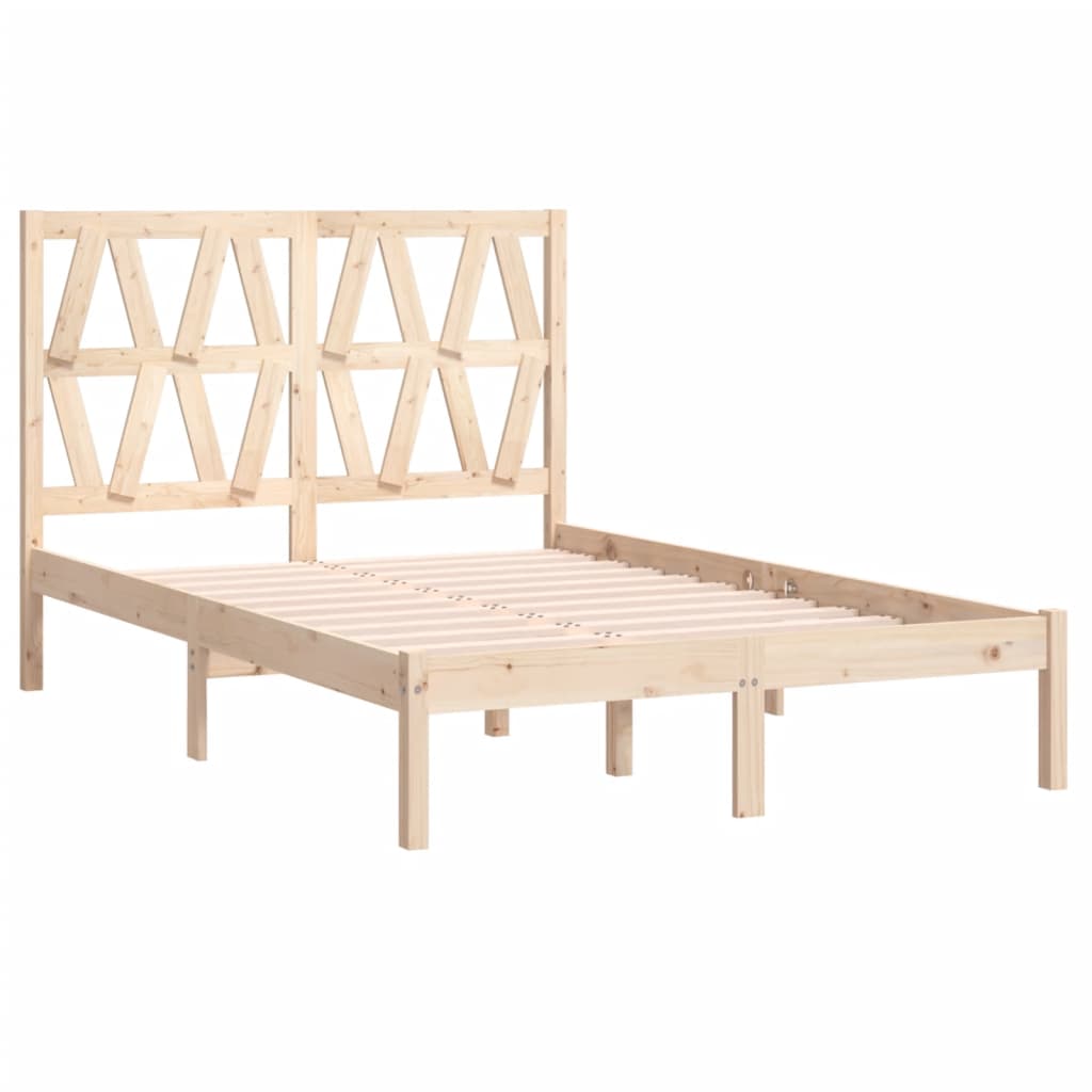 vidaXL Estructura de cama madera maciza de pino 120x200 cm