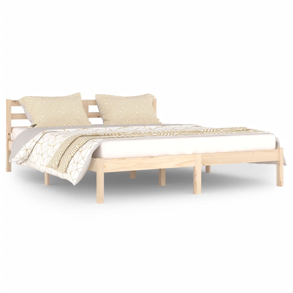 vidaXL Estructura de cama sin colchón madera maciza de pino 160x200 cm