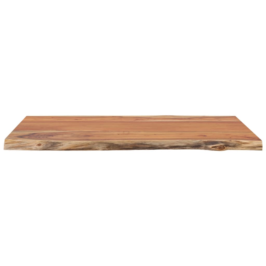 vidaXL Tablero rectangular madera de acacia borde vivo 80x60x2,5 cm