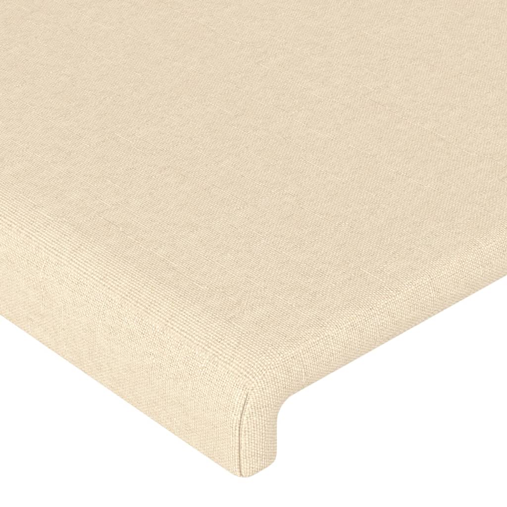 vidaXL Cabecero de tela color crema 183x16x78/88 cm