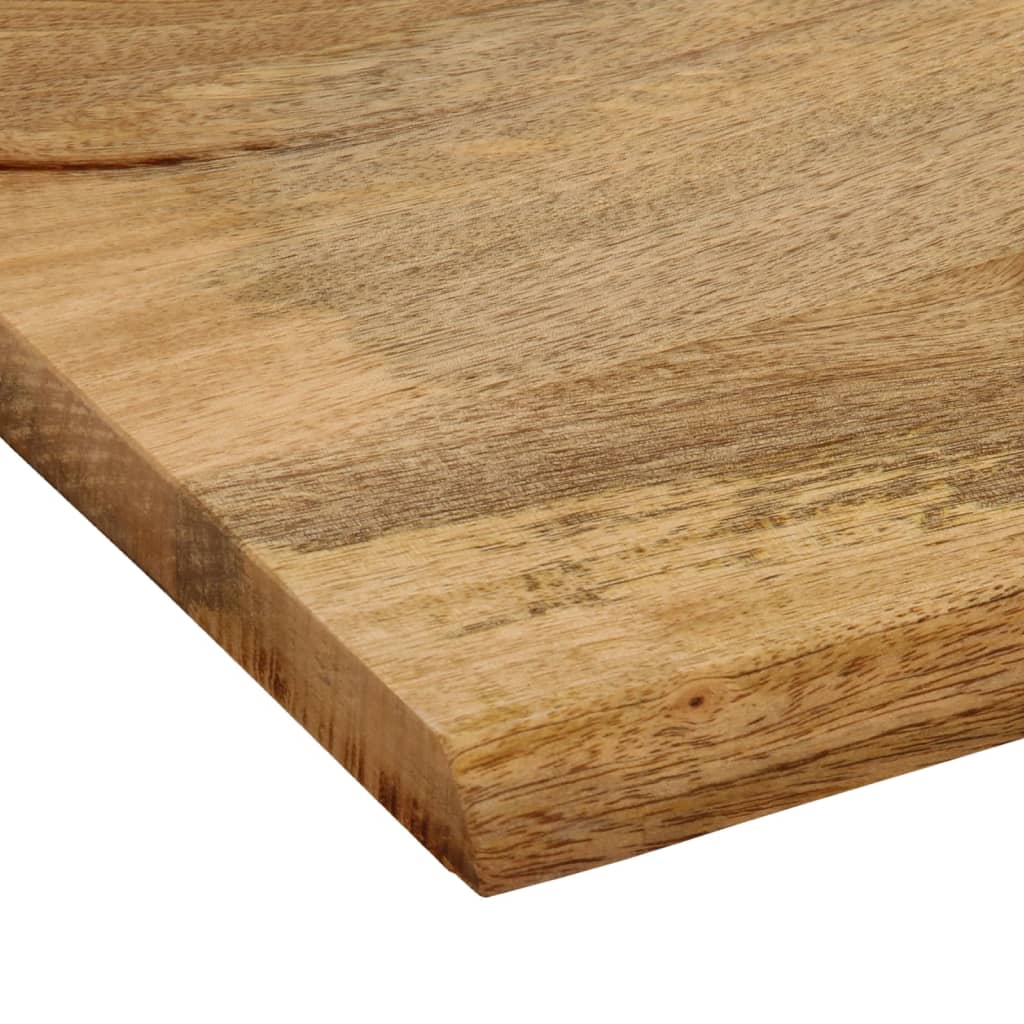 vidaXL Tablero de mesa borde natural madera maciza mango 90x80x2,5 cm