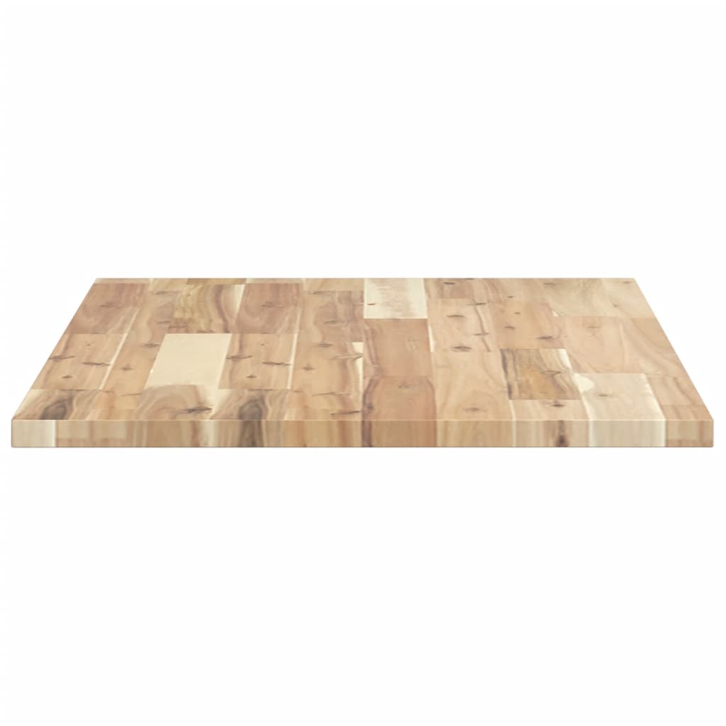 vidaXL Tablero de mesa rectangular madera maciza acacia 80x50x2 cm