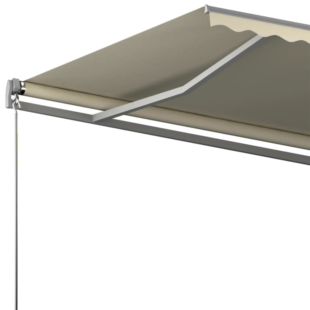 vidaXL Toldo de pie automático color crema 600x300 cm