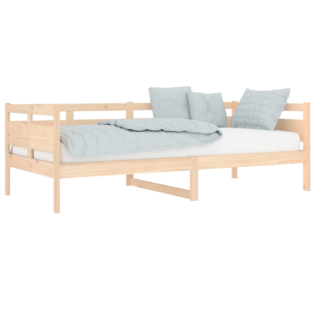 vidaXL Sofá cama madera maciza de pino 90x200 cm