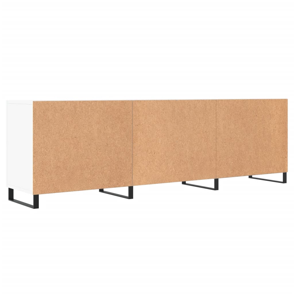 vidaXL Mueble para TV madera de ingeniería blanco 150x30x50 cm