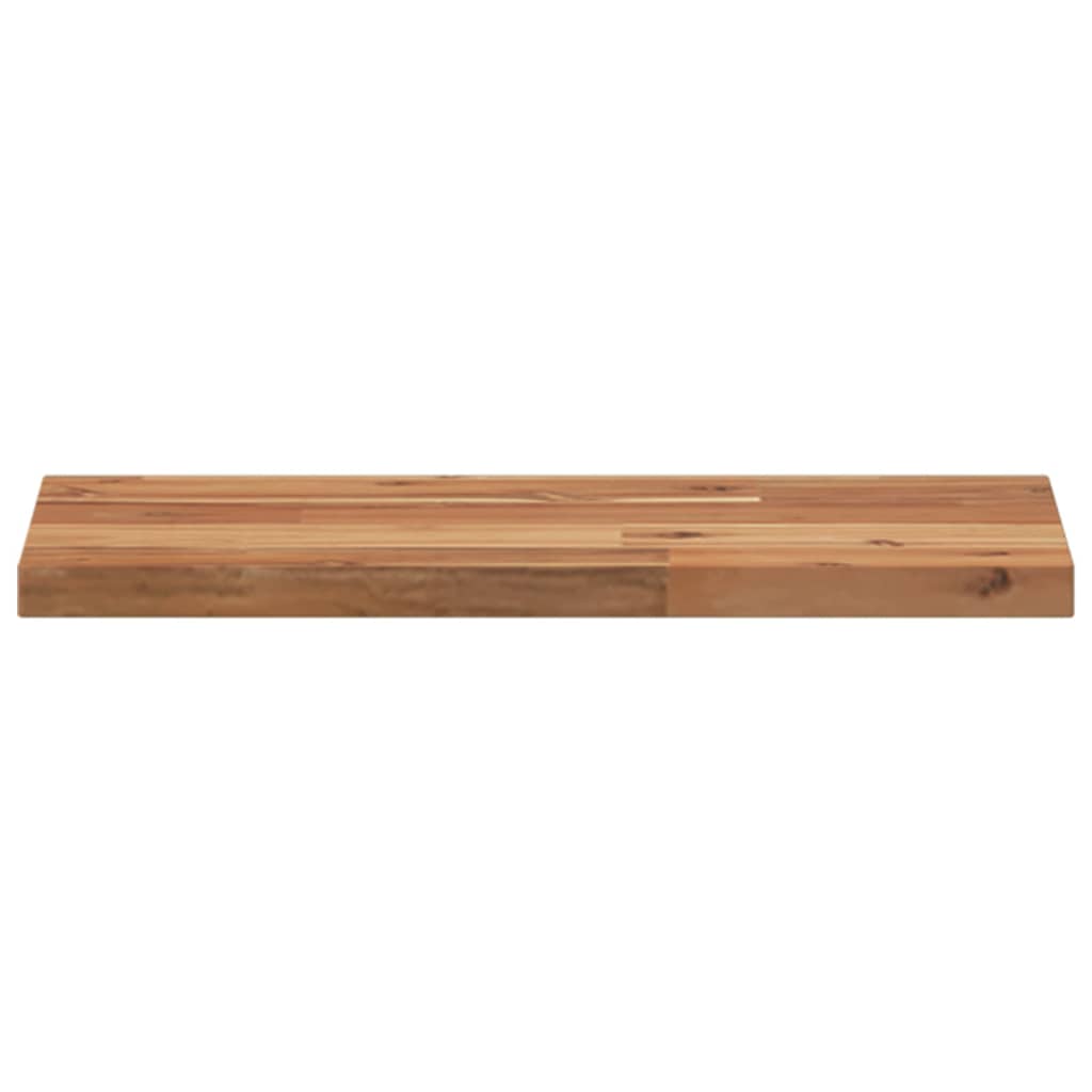 vidaXL Estante flotante madera acacia maciza acabado aceite 60x20x2 cm