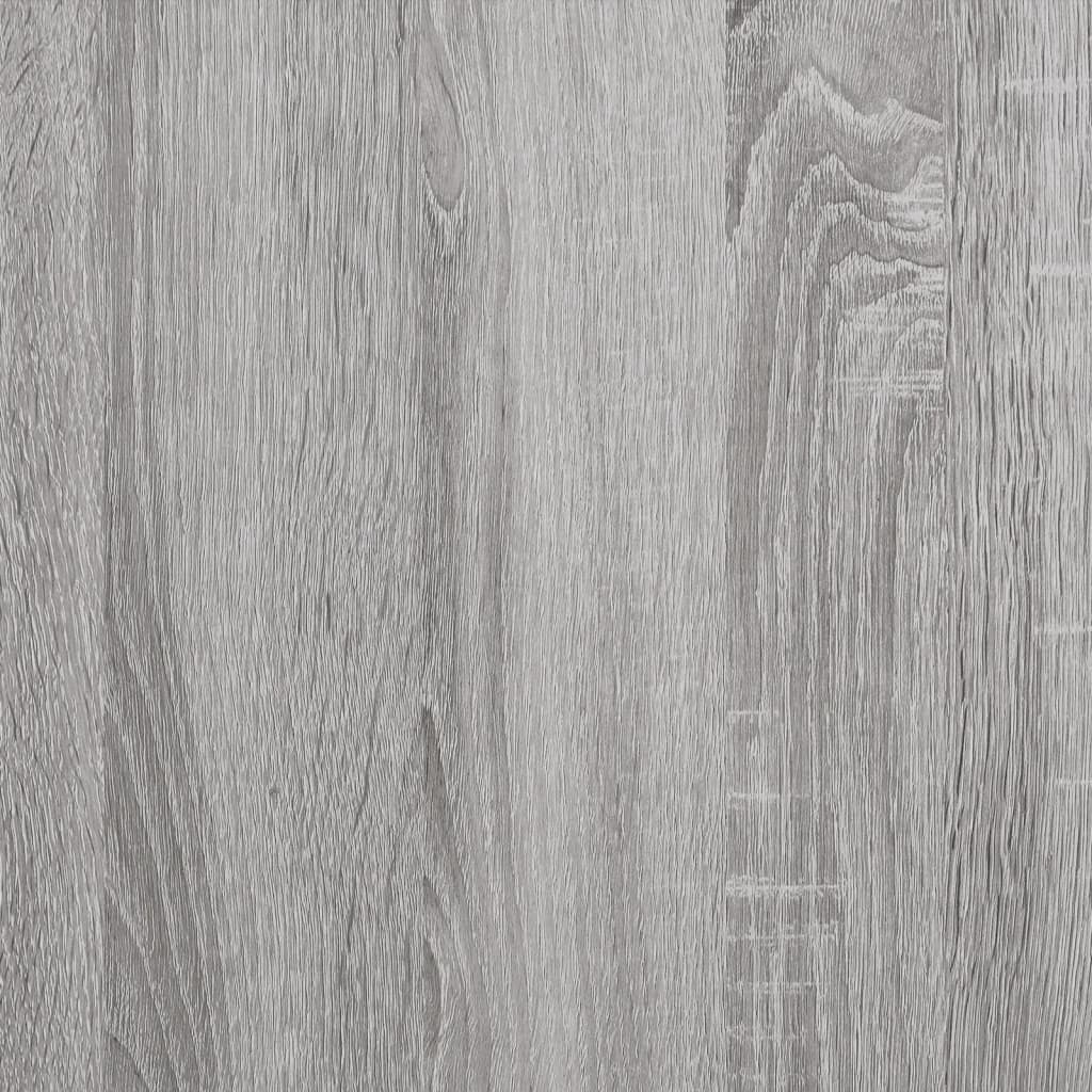 vidaXL Mesitas noche 2 uds madera ingeniería gris Sonoma 30x60x60 cm