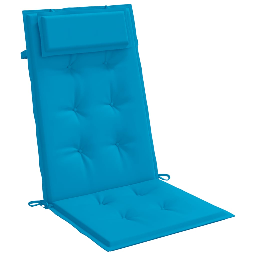 vidaXL Cojines de silla con respaldo alto 6 uds tela Oxford azul claro