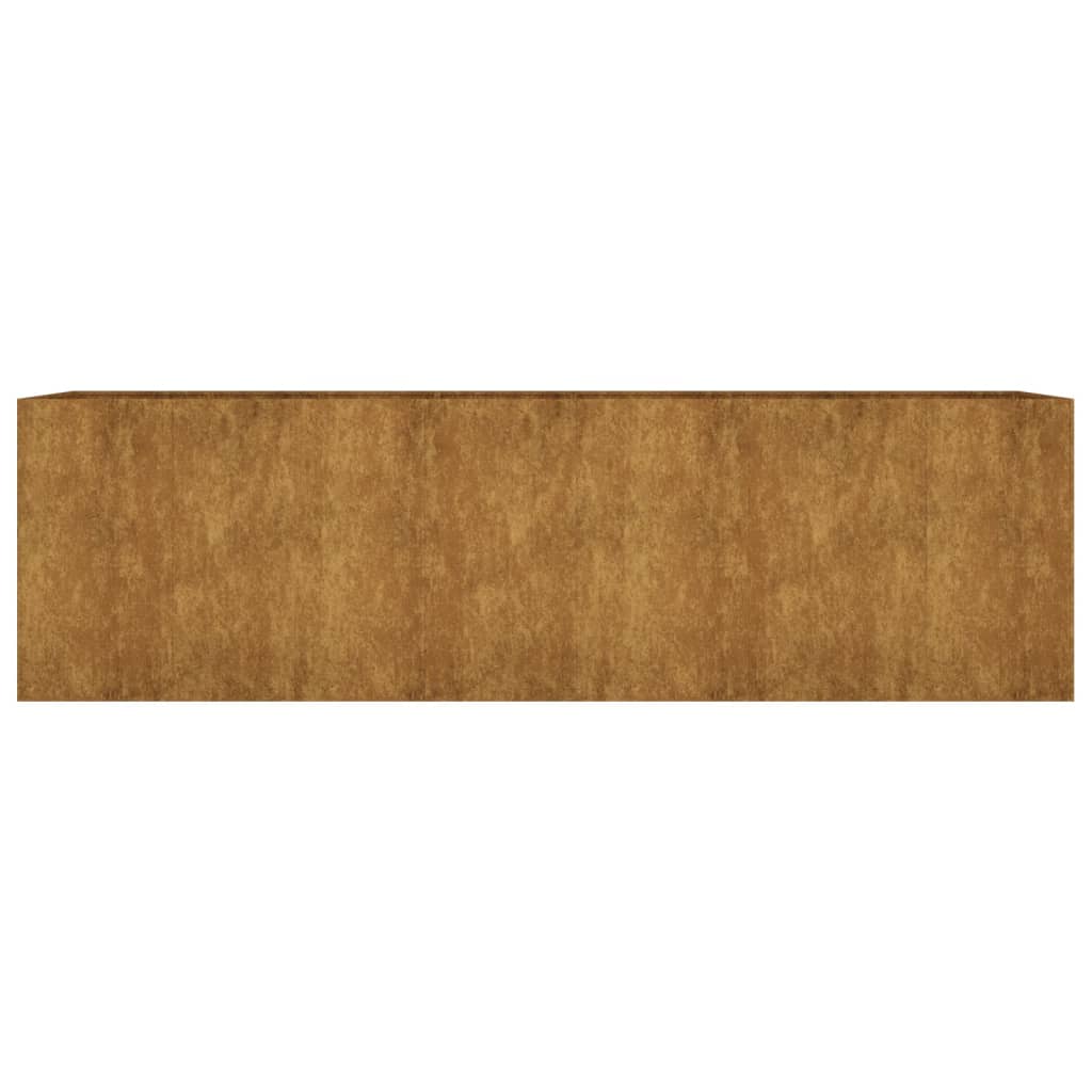 vidaXL Jardinera acero corten 280x80x80 cm