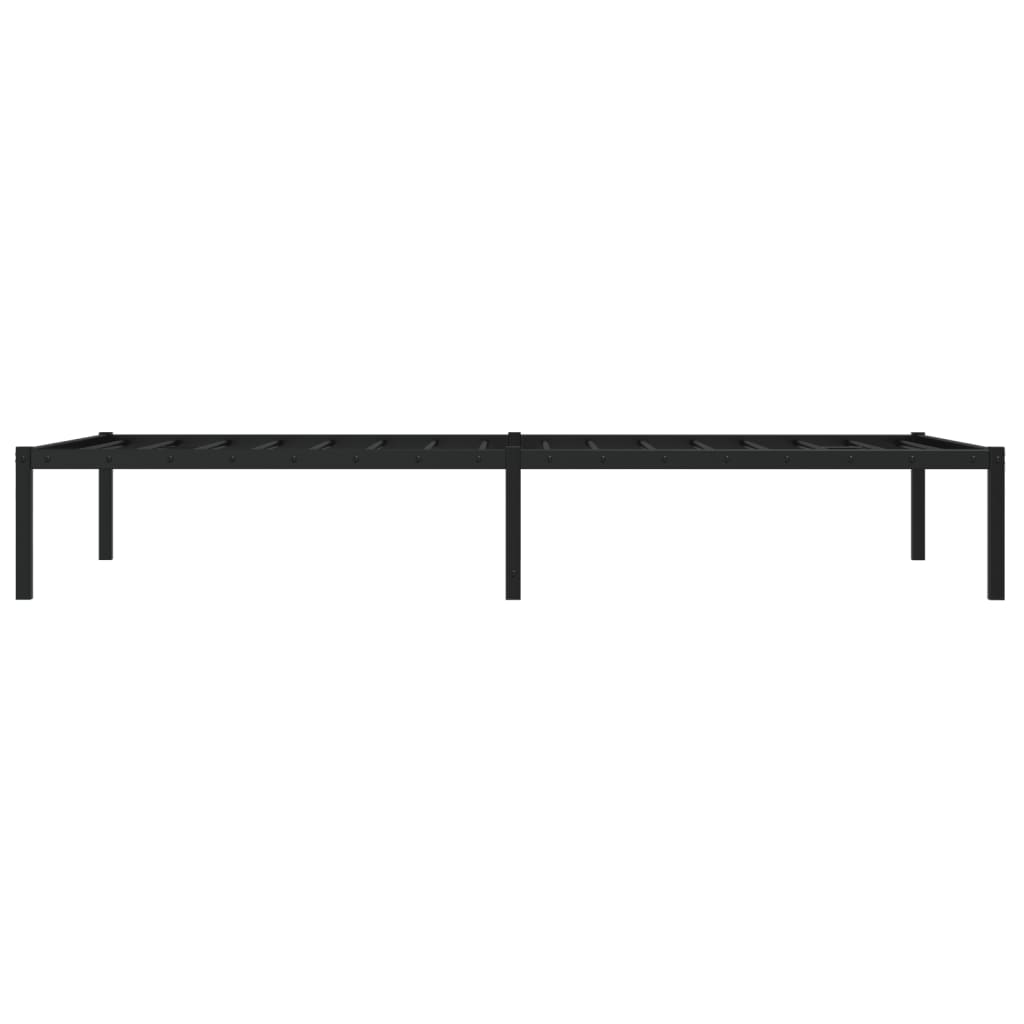 vidaXL Estructura de cama metal negro 100x190 cm