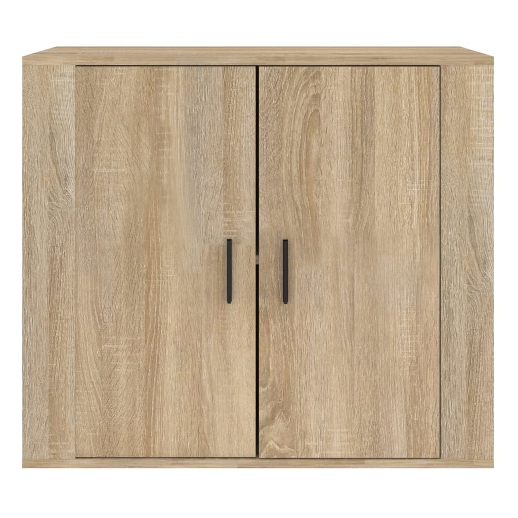 vidaXL Aparador madera contrachapada color roble Sonoma 80x33x70 cm