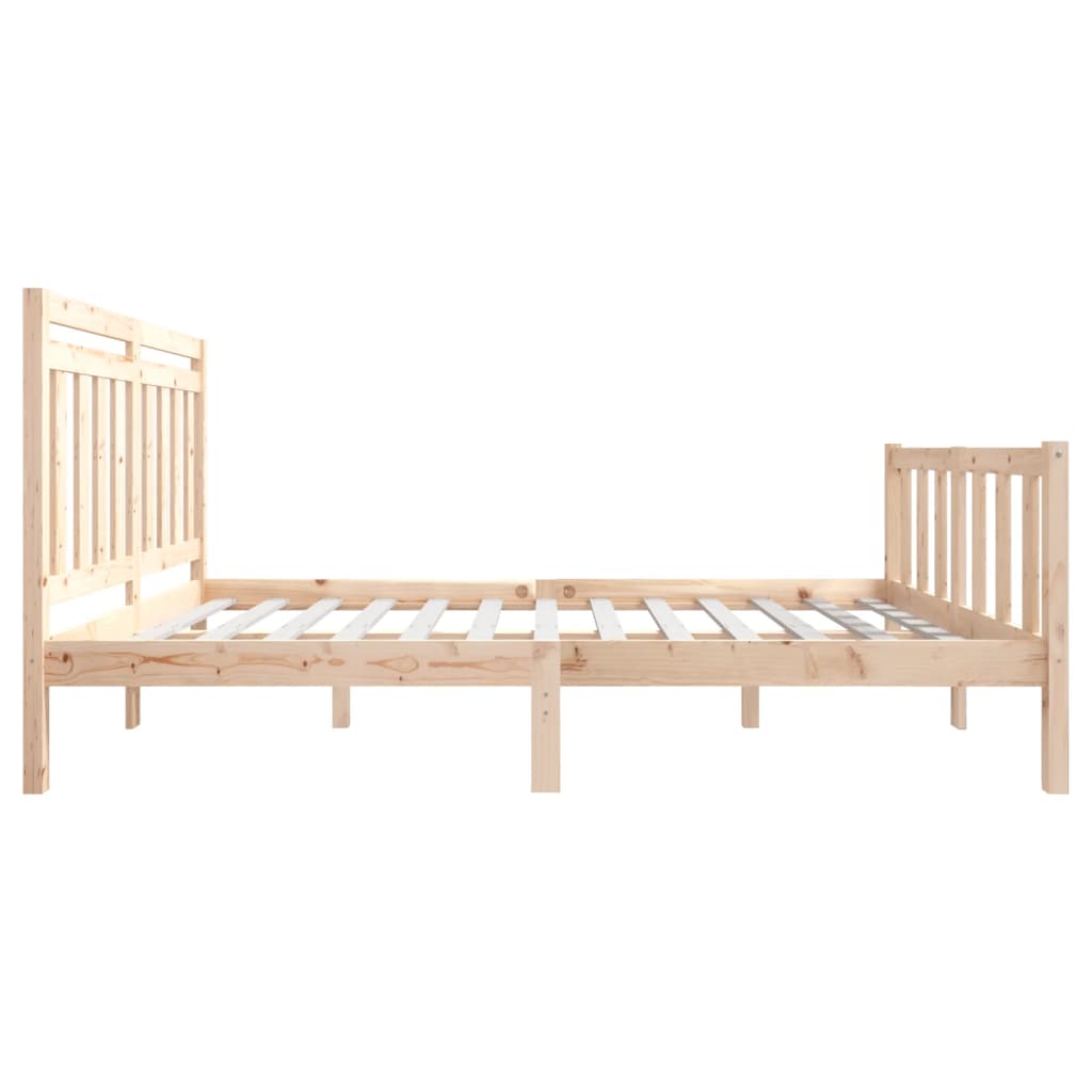 vidaXL Estructura de cama de madera maciza 140x200 cm