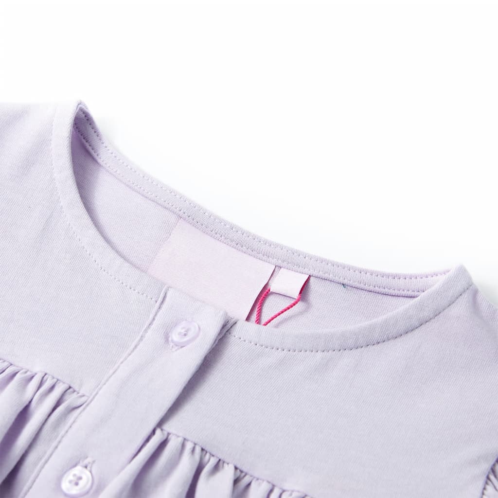 Camiseta infantil color lila 128