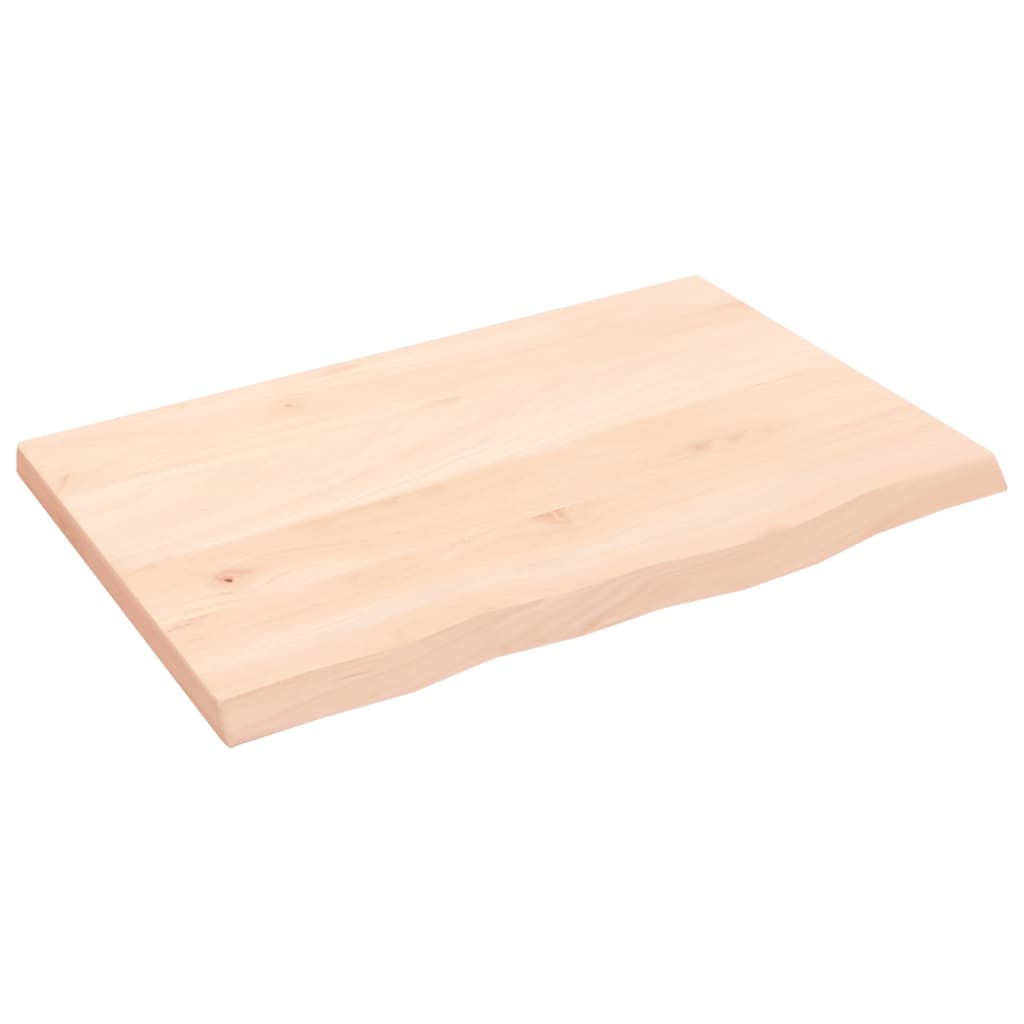 vidaXL Encimera de baño madera maciza sin tratar 60x40x2 cm