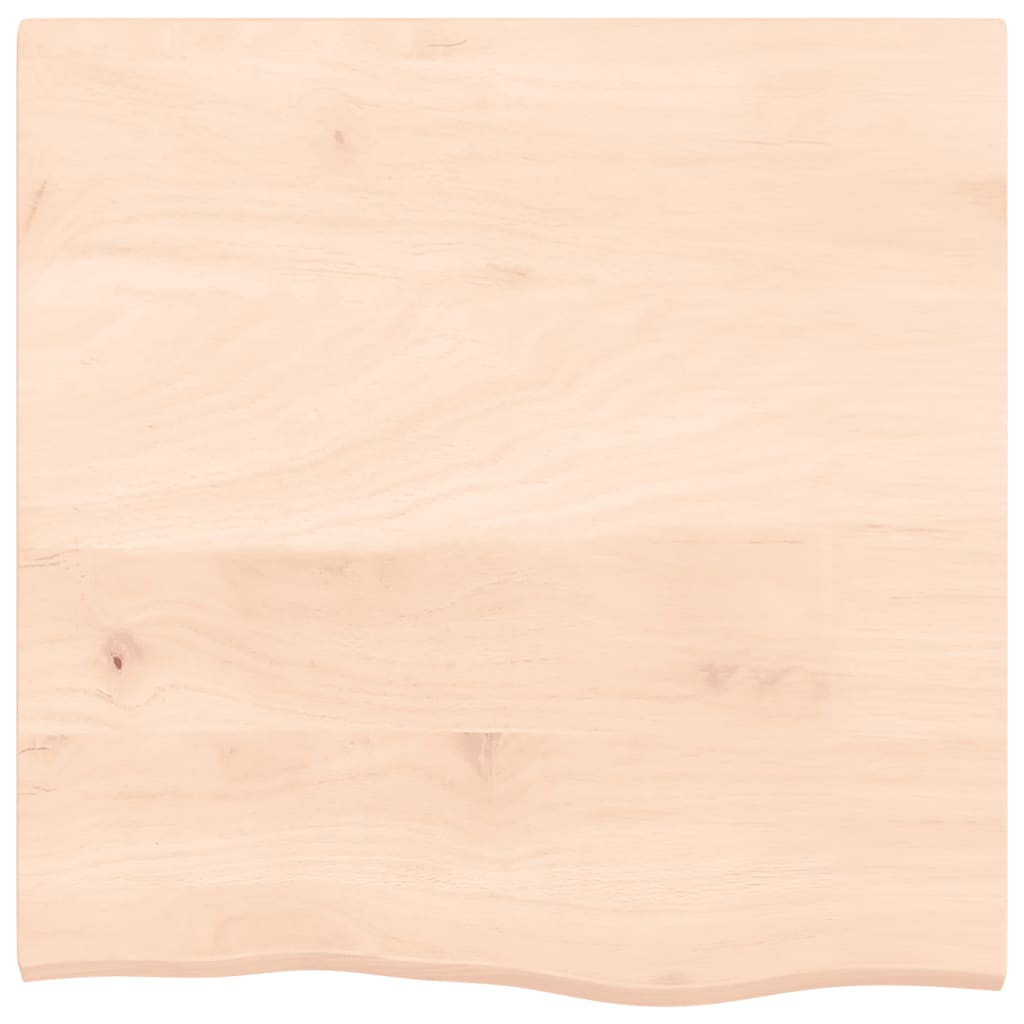 vidaXL Tablero de mesa madera maciza de roble sin tratar 60x60x2 cm