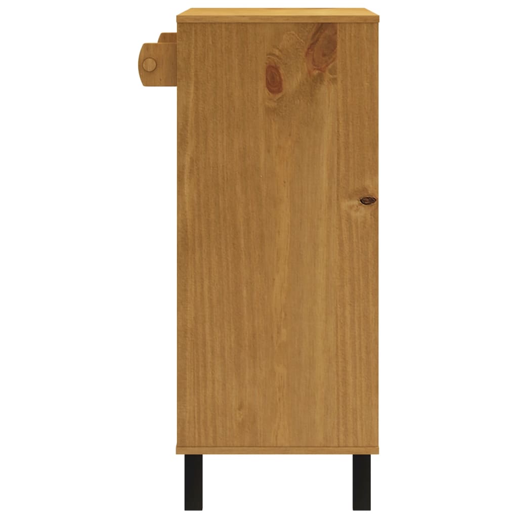 vidaXL Mesa alta de bar FLAM madera maciza de pino 92x45x110 cm