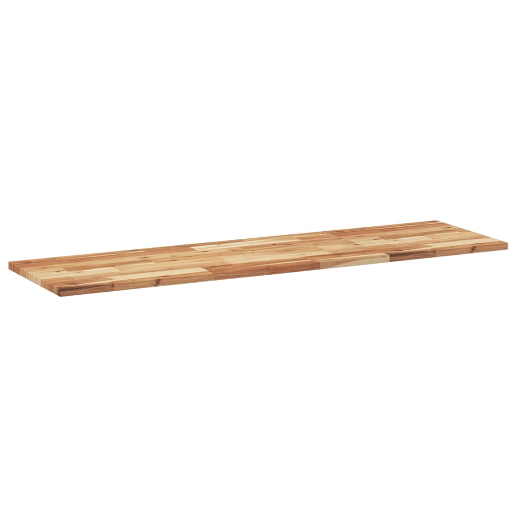 vidaXL Estante flotante madera acacia maciza acabado aceite 120x40x2cm