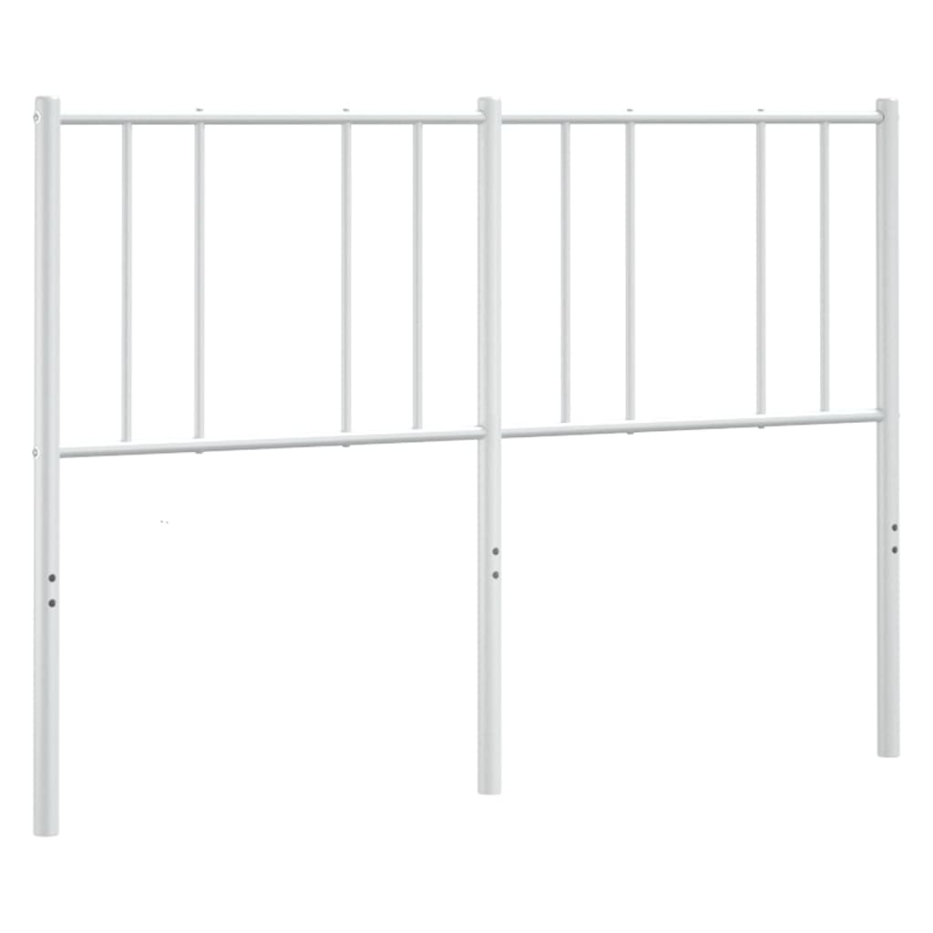 vidaXL Cabecero de metal blanco 135 cm