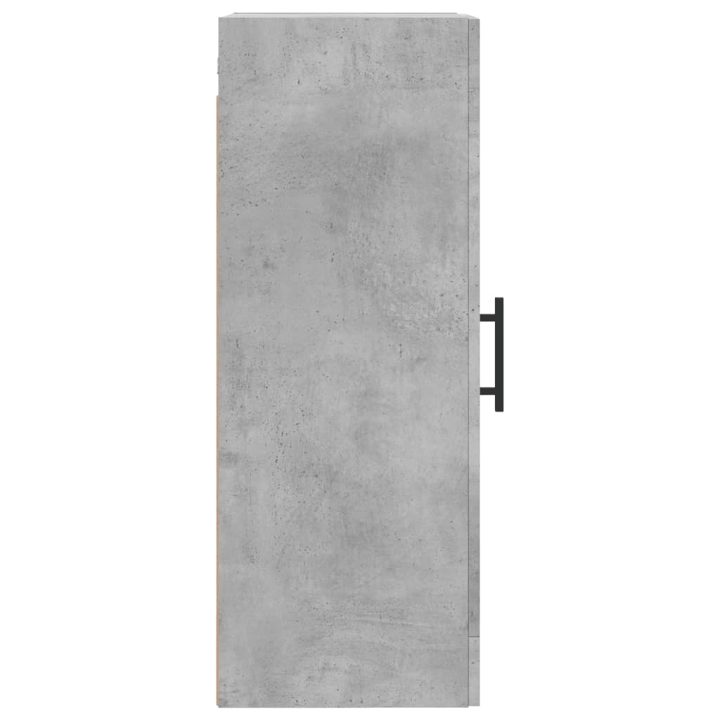 vidaXL Armario de pared madera ingeniería gris hormigón 34,5x34x90 cm