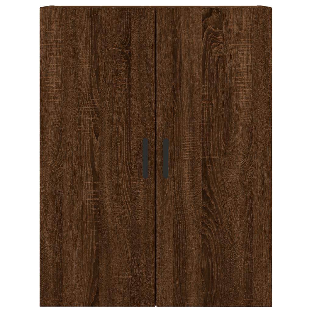 vidaXL Aparador alto madera contrachapada marrón roble 69,5x34x180 cm