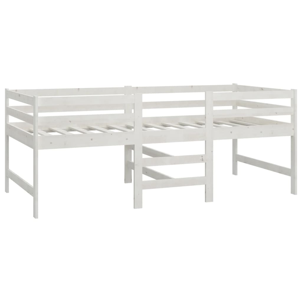 vidaXL Estructura de cama sin colchón madera de pino blanca 90x200 cm