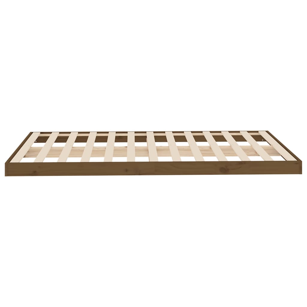 vidaXL Estructura cama sin colchón madera pino marrón miel 120x200 cm