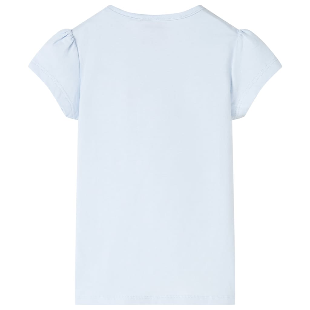 Camiseta infantil azul claro 116