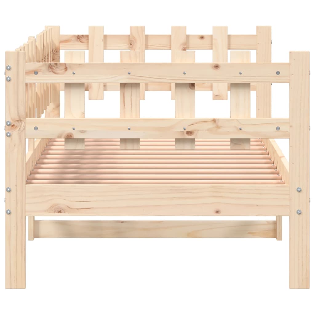 vidaXL Sofá cama sin colchón madera maciza de pino 90x200 cm