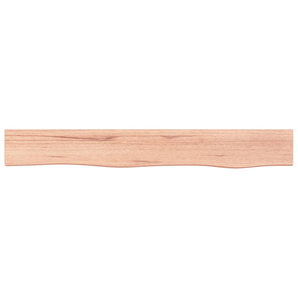 vidaXL Estante de pared madera de roble tratada marrón claro 80x10x4cm