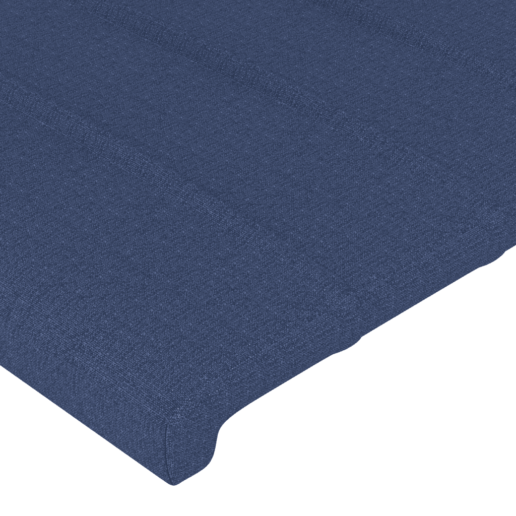 vidaXL Cama box spring con colchón tela azul 160x200 cm