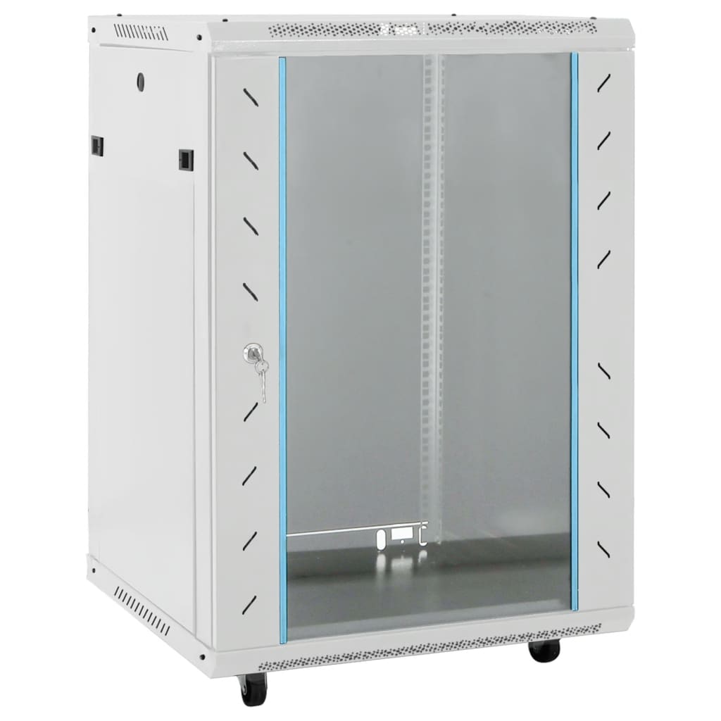 vidaXL Rack de servidores con patas giratorias 15U 19" IP20 53x40x80cm