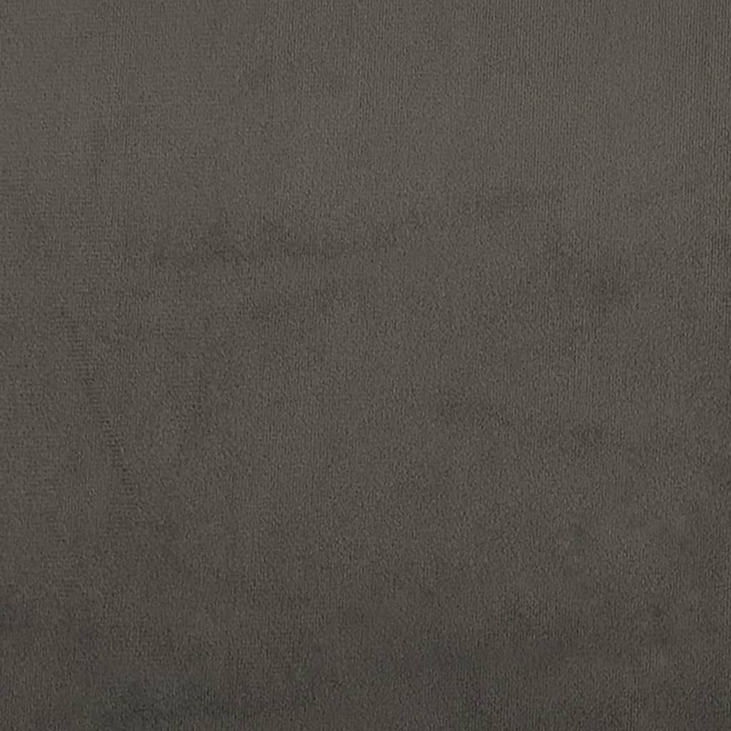 vidaXL Sillón de terciopelo gris oscuro 63x76x80 cm