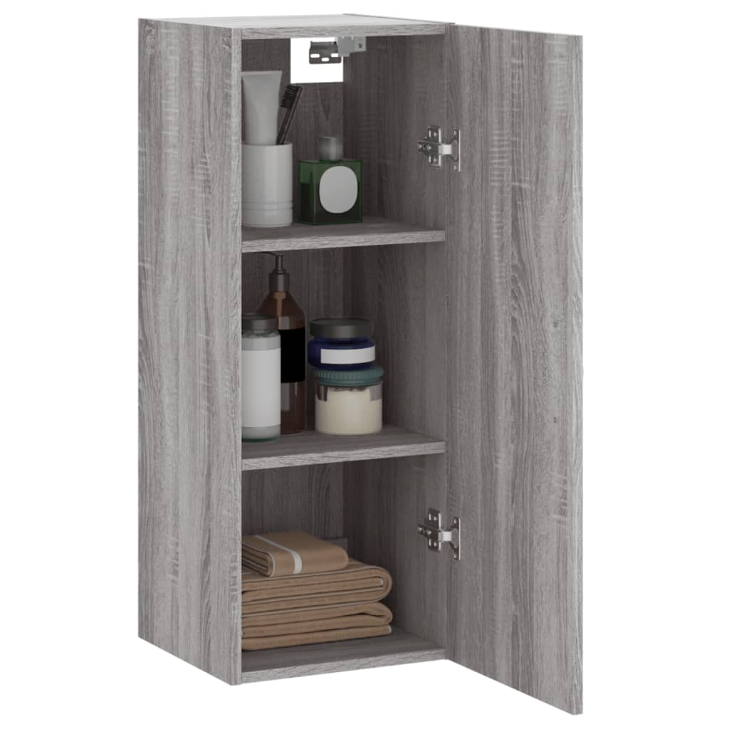 vidaXL Armario de pared gris Sonoma 34,5x34x90 cm