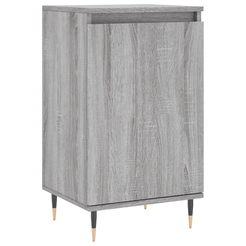 vidaXL Aparadores 2 uds madera de ingeniería gris Sonoma 40x35x70 cm