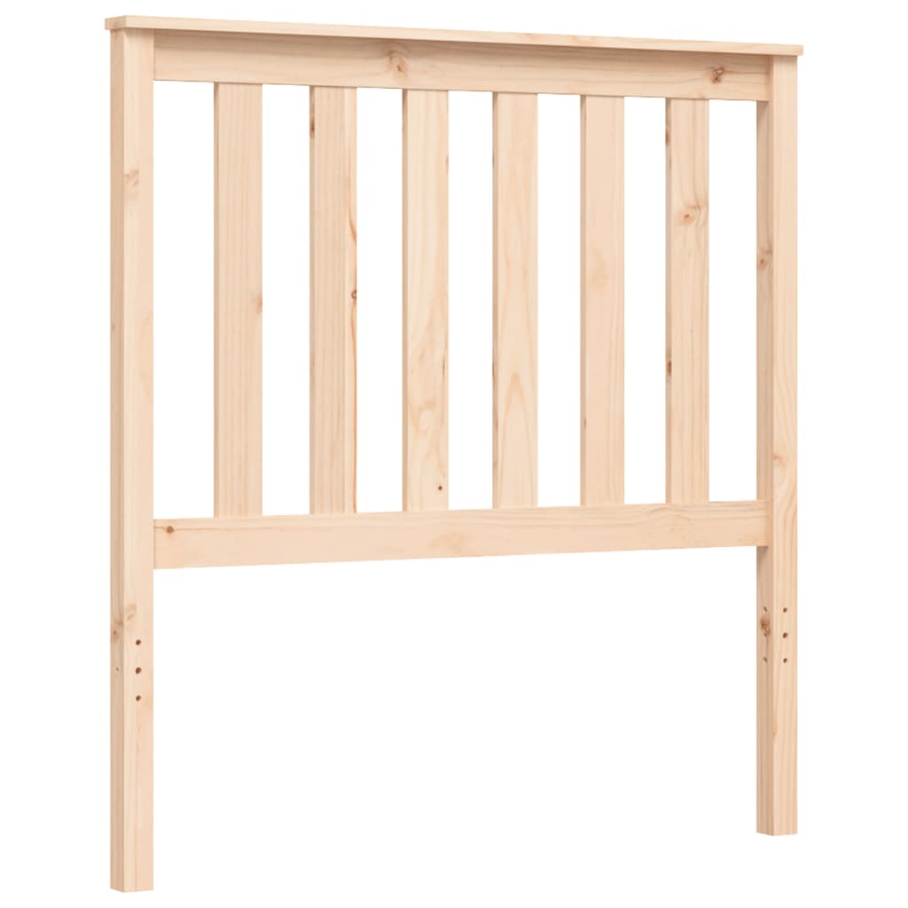 vidaXL Estructura de cama con cabecero madera maciza