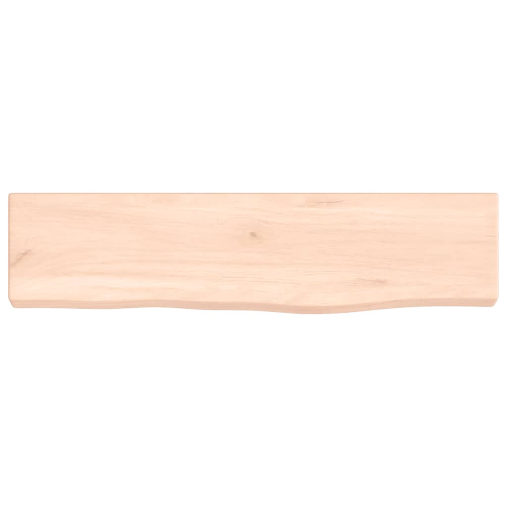 vidaXL Estante de pared madera maciza de roble sin tratar 40x10x2 cm