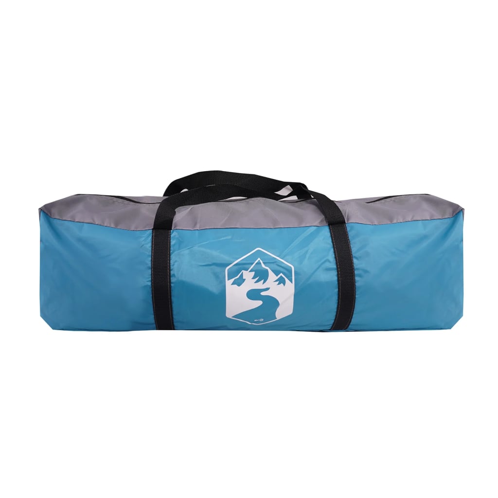 vidaXL Cortaviento de camping impermeable azul 366x152x152 cm