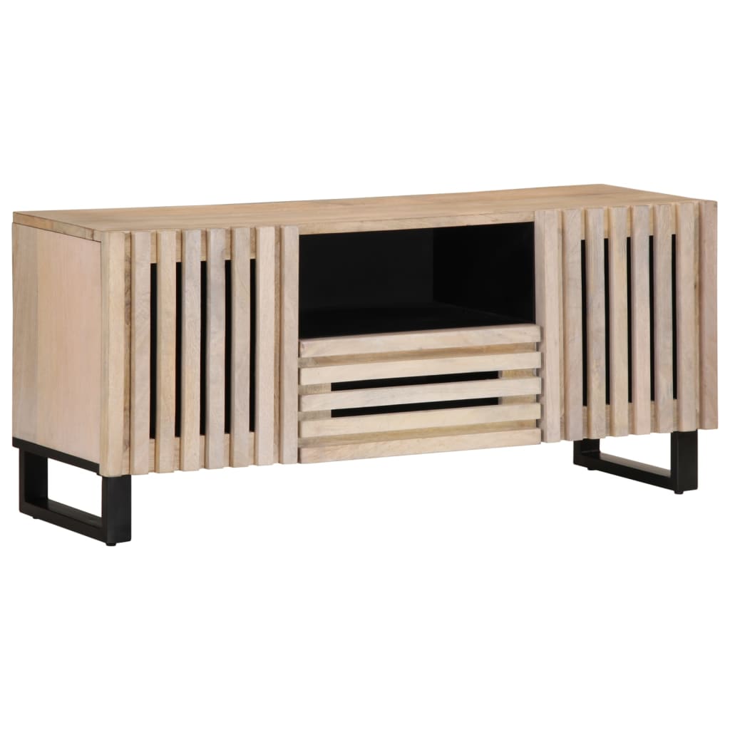 vidaXL Mueble de TV madera maciza de mango 100x34x46 cm