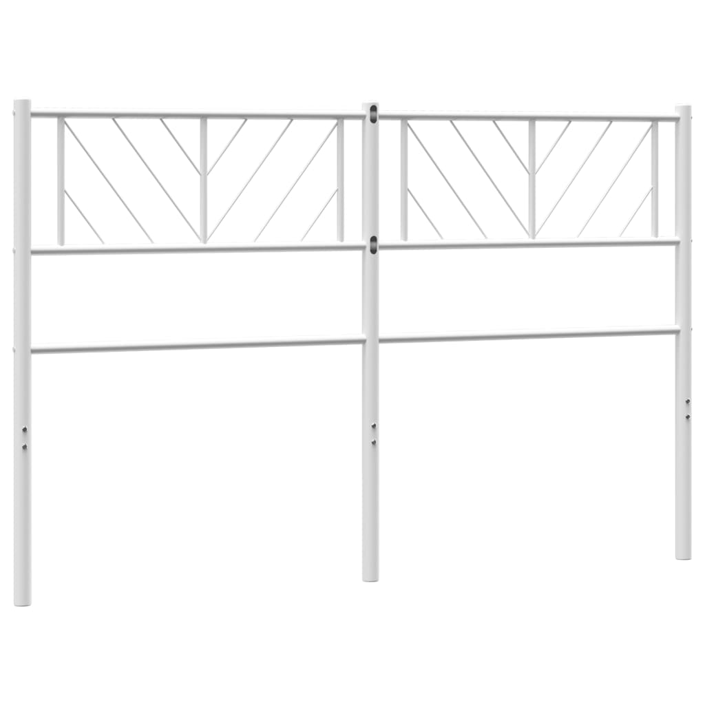 vidaXL Cabecero de metal blanco 135 cm