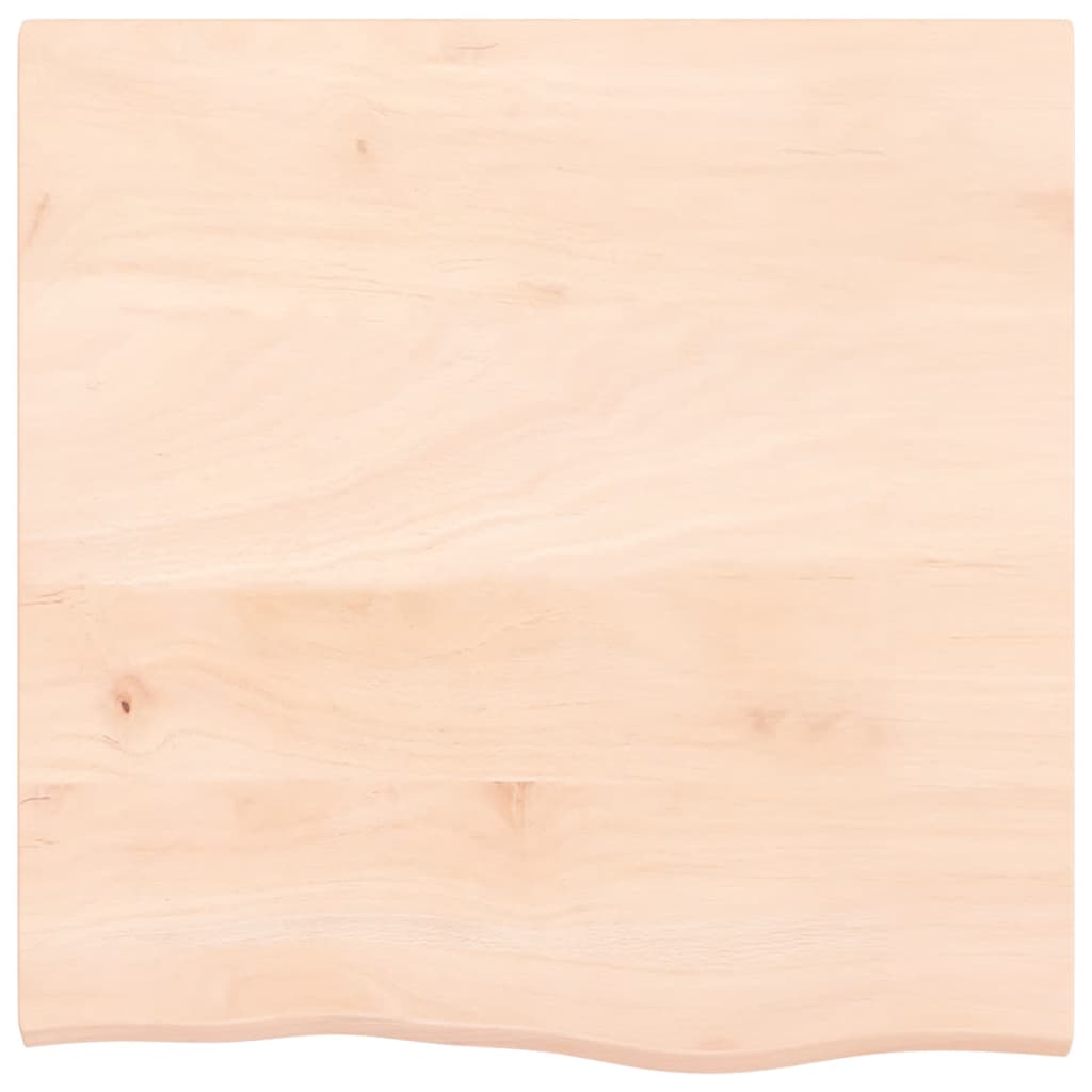 vidaXL Estante de pared madera maciza de roble sin tratar 60x60x2 cm