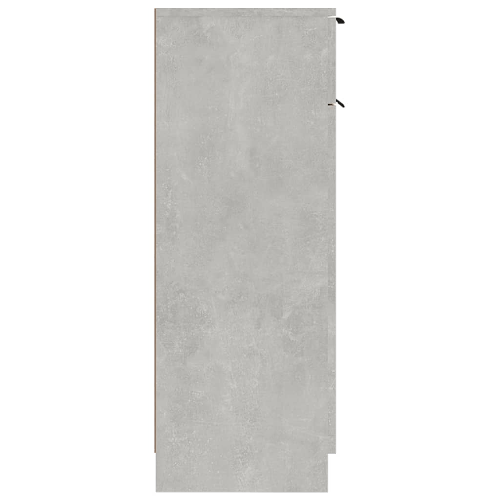 vidaXL Armario de baño madera contrachapada gris hormigón 32x34x90 cm