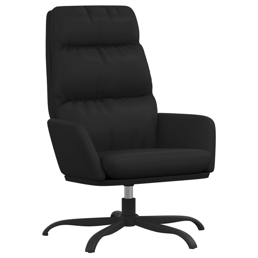 vidaXL Sillón de relax de cuero sintético negro