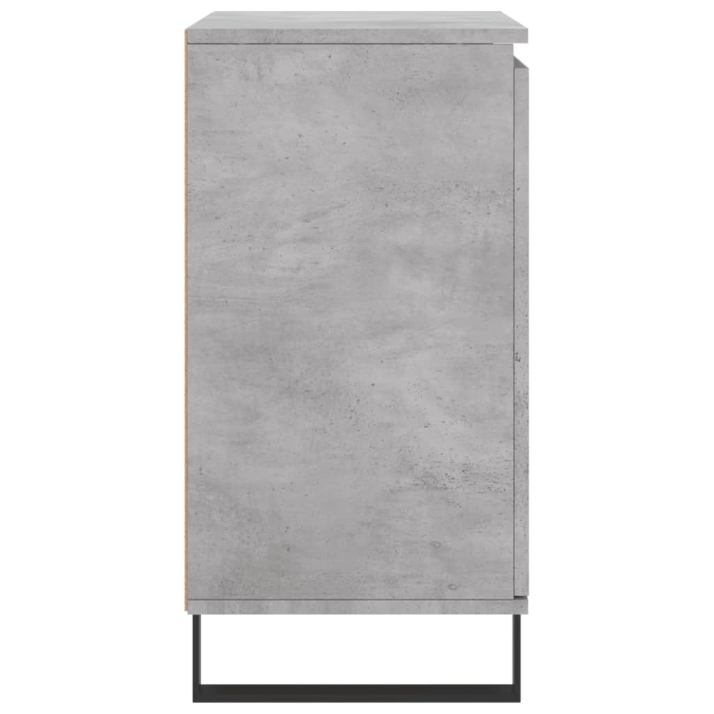 vidaXL Aparador de madera contrachapada gris hormigón 60x35x70 cm