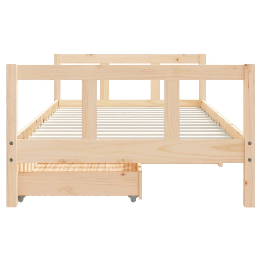 vidaXL Estructura de cama infantil con cajones madera pino 90x190 cm