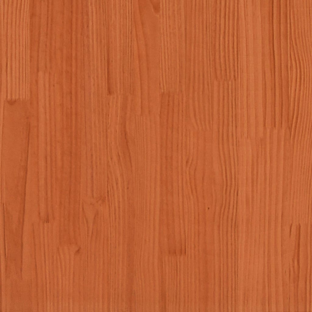 vidaXL Banco de recibidor madera maciza pino marrón cera 160x28x45 cm